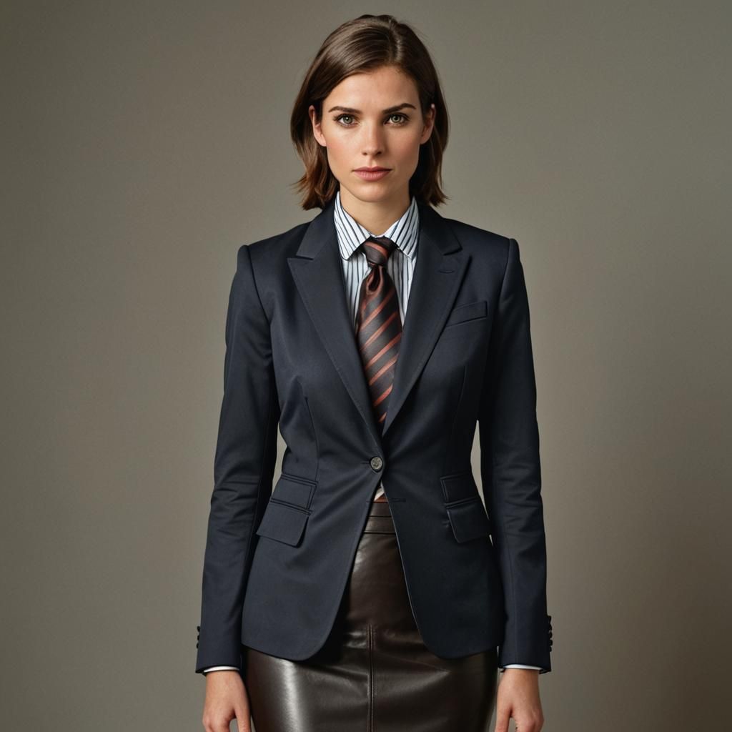 Professional Portrait of British Woman in Business Suit