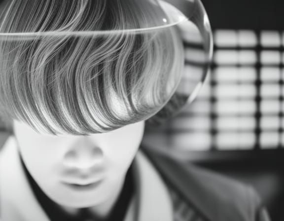 Japanese Man's Dreamlike Illusion in Sharp Focus