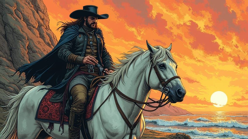 Dark Fantasy Art in the Style of Esteban Maroto