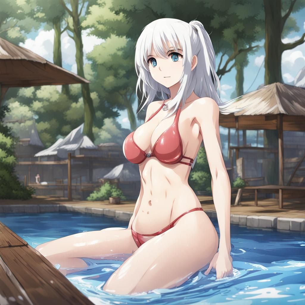 Anime Girl in Bikini
