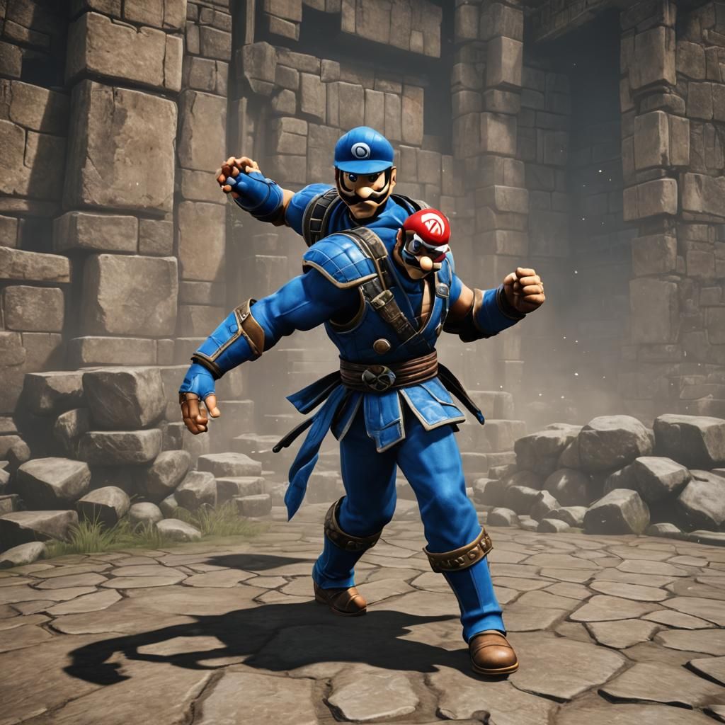 Nintendeo Mario vs. Mortal Kombat Sub Zero