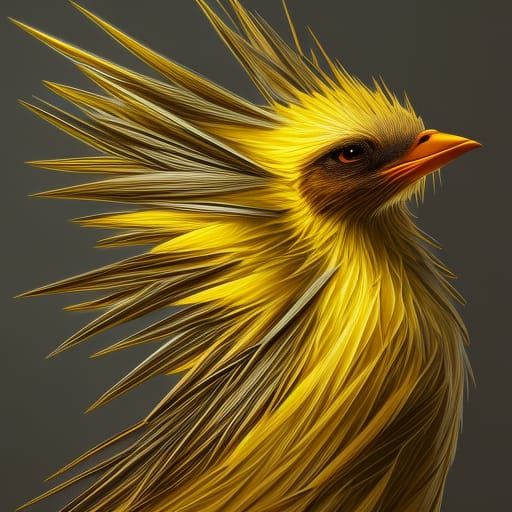 Electric Thunderbird Concept Art in Art Nouveau Style