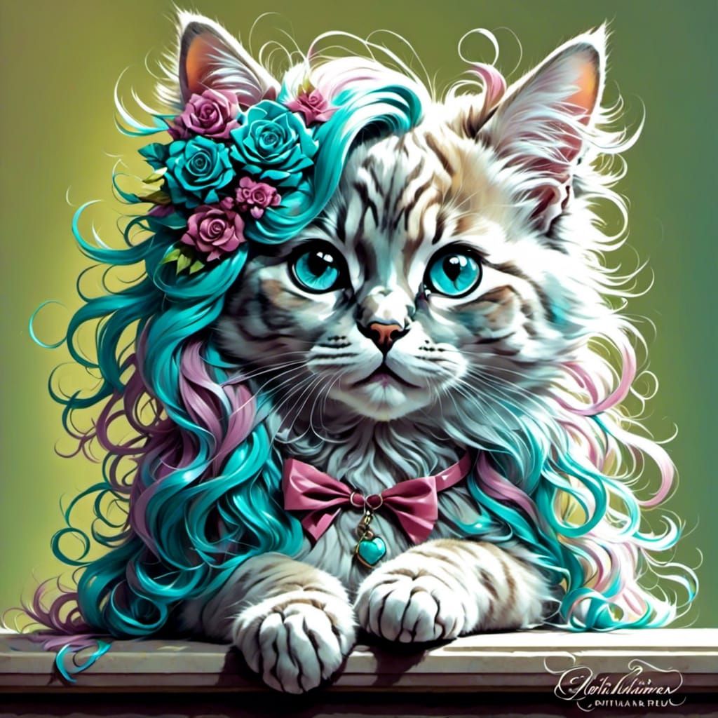 Pretty Kitty Portrait