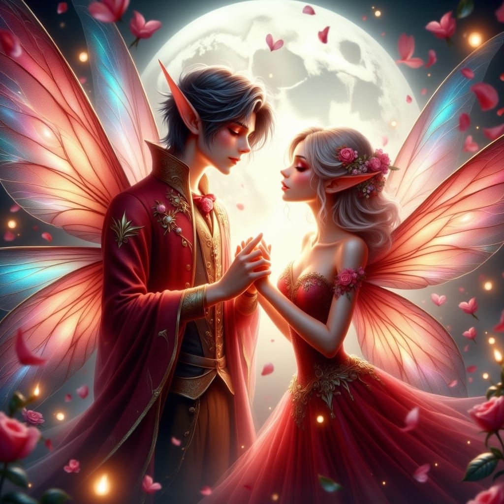 Whimsical Fairies in Love