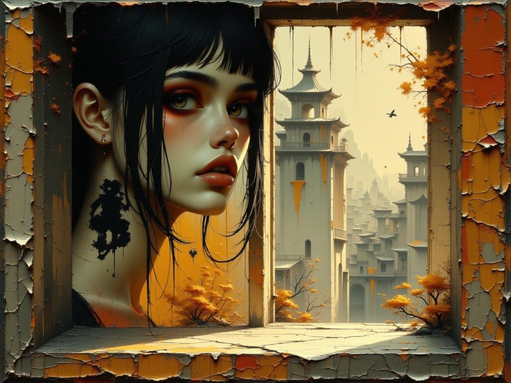 Window View to Sunlit Courtyard in Dynamic Lighting