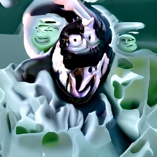 Venom Haunted by Shrek, DreamWorks-Style Rendering