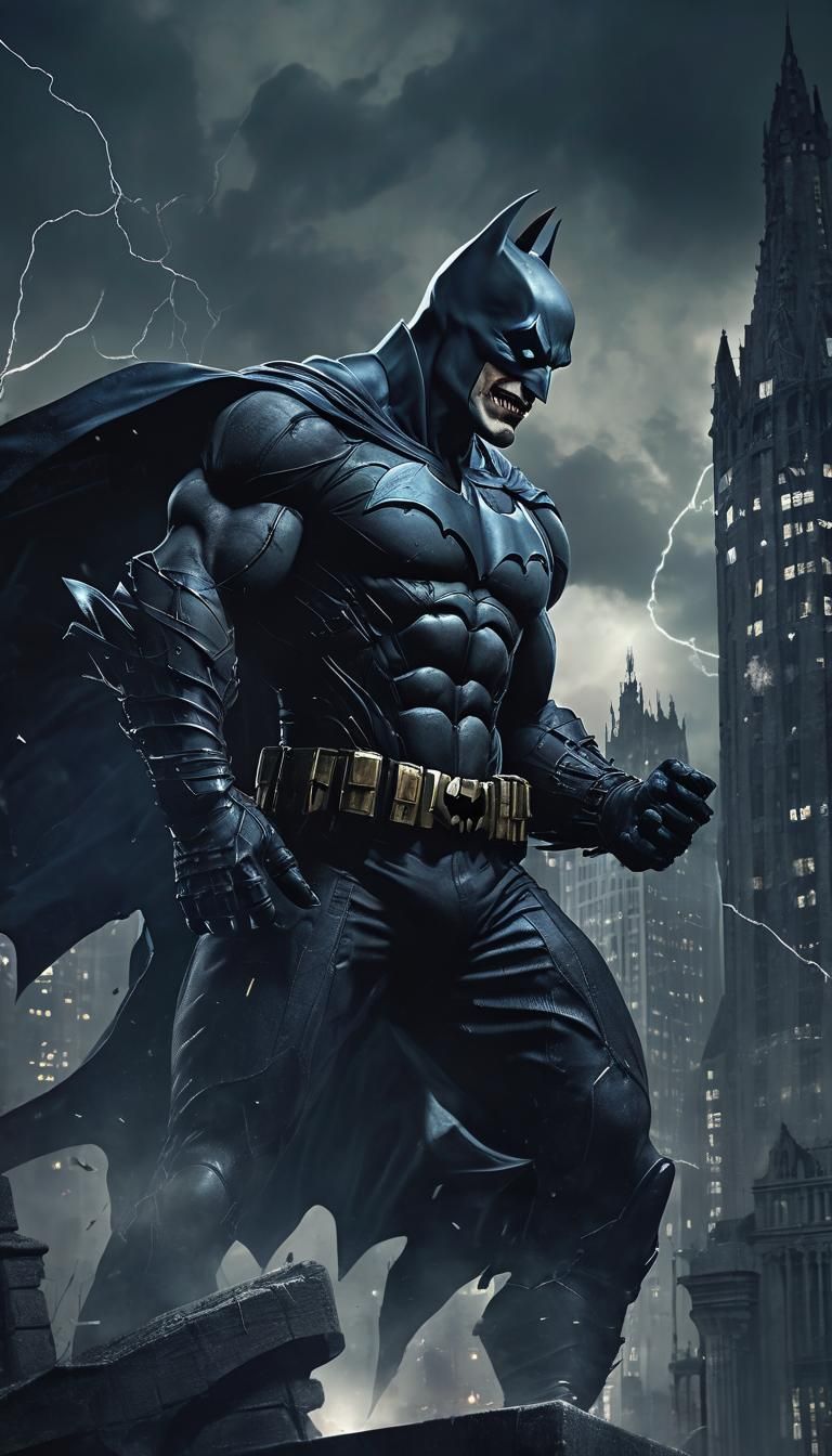 Batman vs Joker: Gothic Comic Book Battle