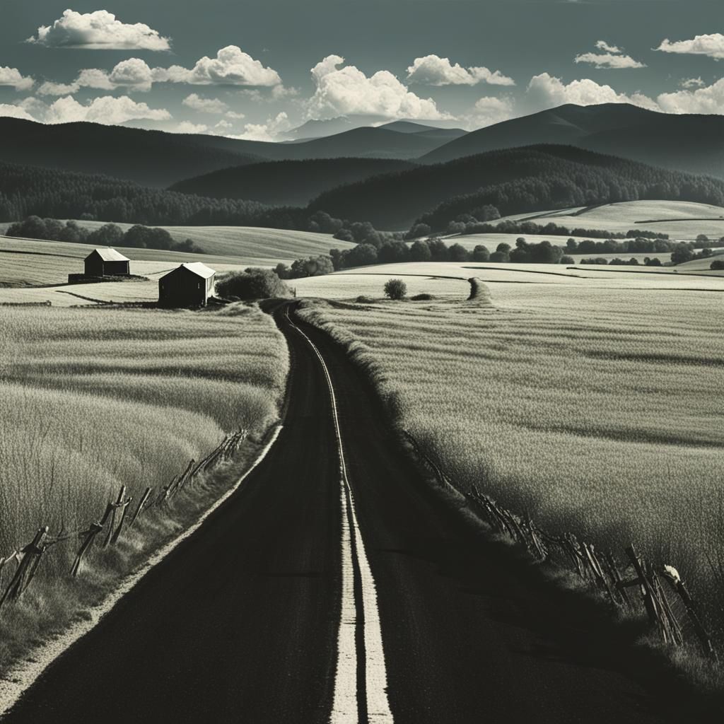 Country Road Leading Home