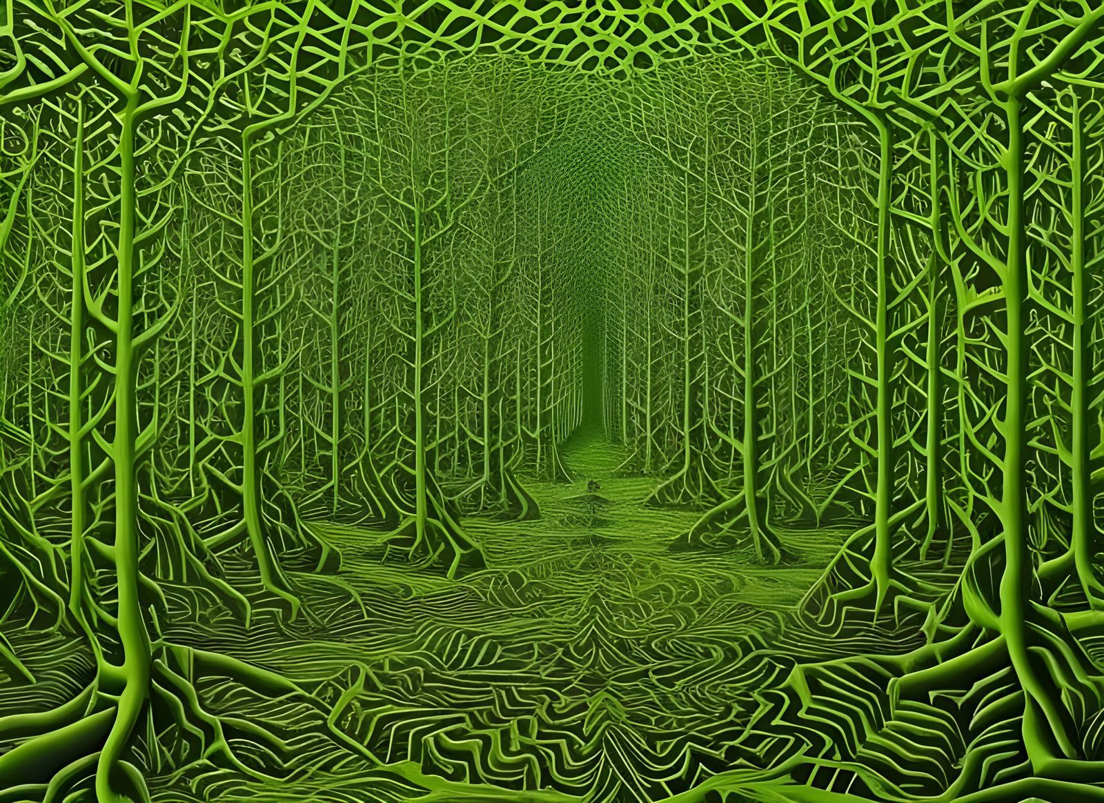 Psychedelic Jungle Dream: A Visionary Landscape