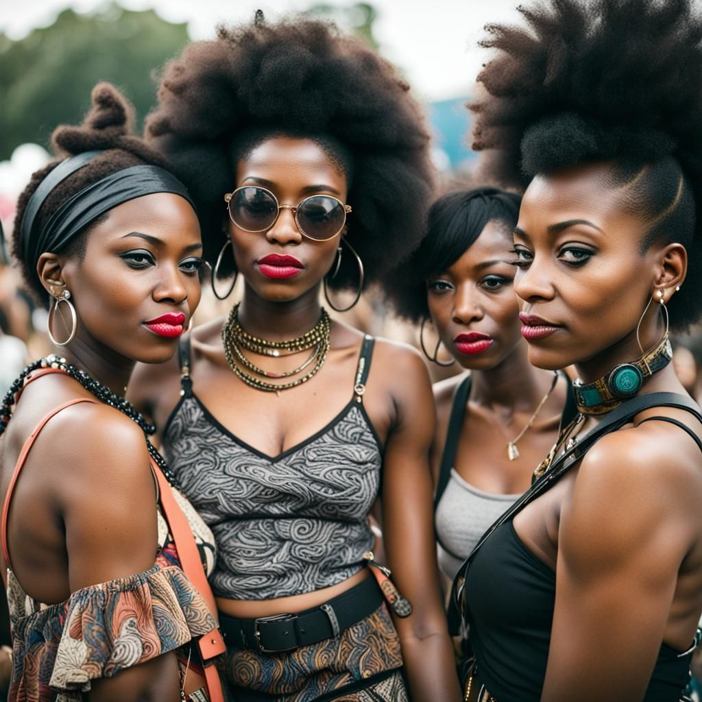 Black Women at Afro-Punk Festival