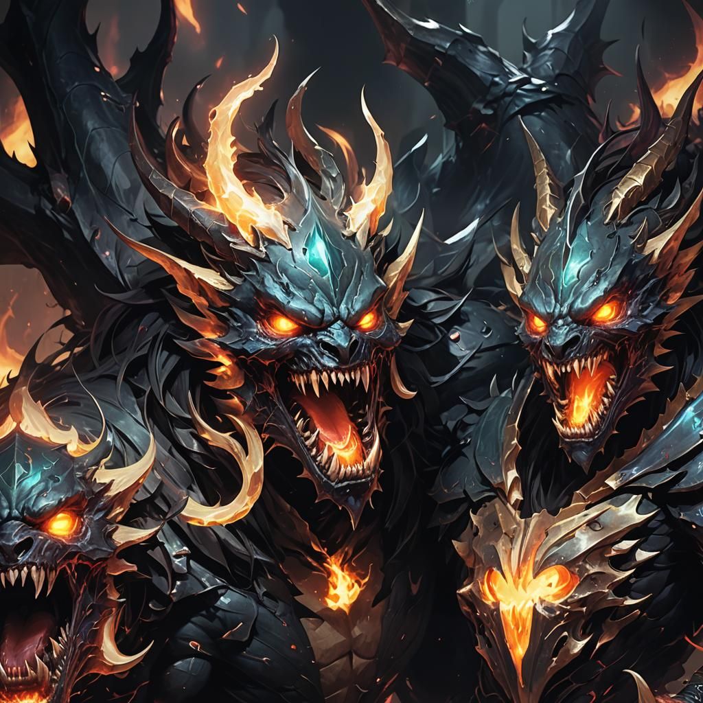 Soul Eaters Devouring Souls in Dark Fantasy Realm