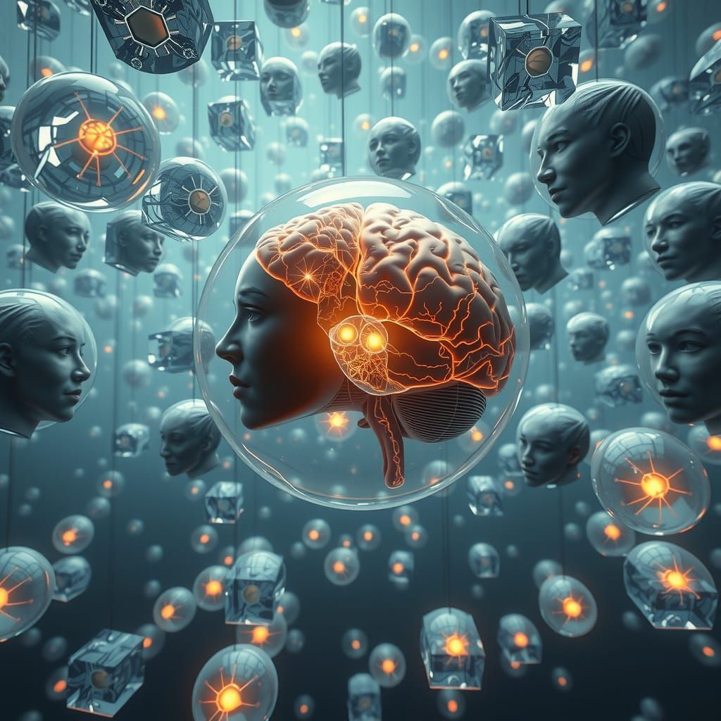 Ethereal Biomechanical Cosmos with Steampunk Aesthetic