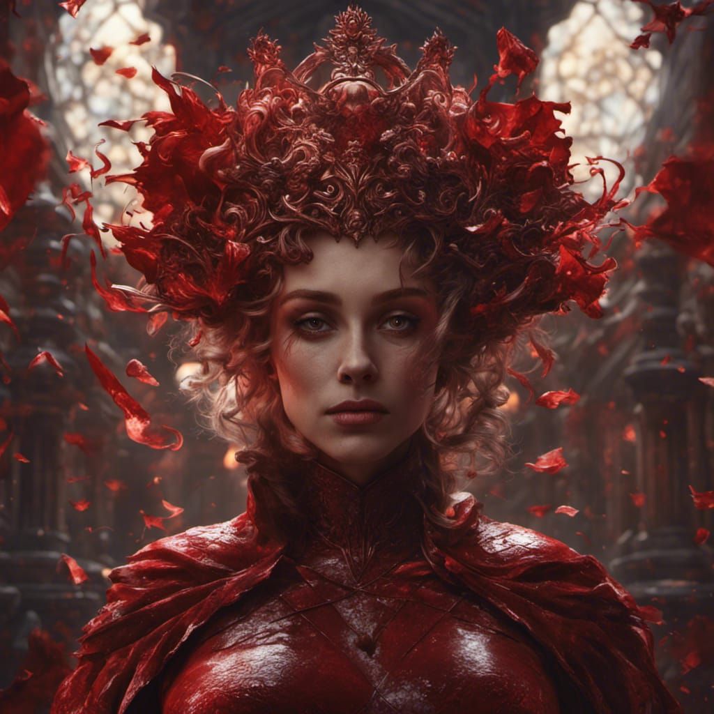 Red Queen Rising: Dark Fantasy Concept Art