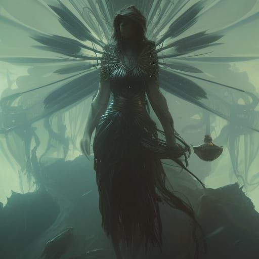 Dark Fantasy Final Boss in Hyperdetailed Digital Art