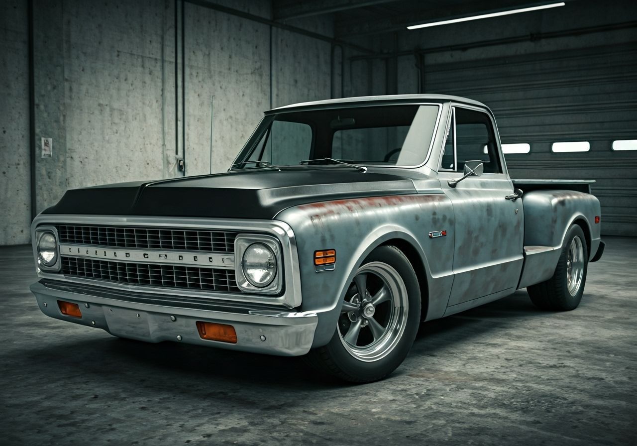 1970 Chevrolet C10 Stepside in Retro Garage