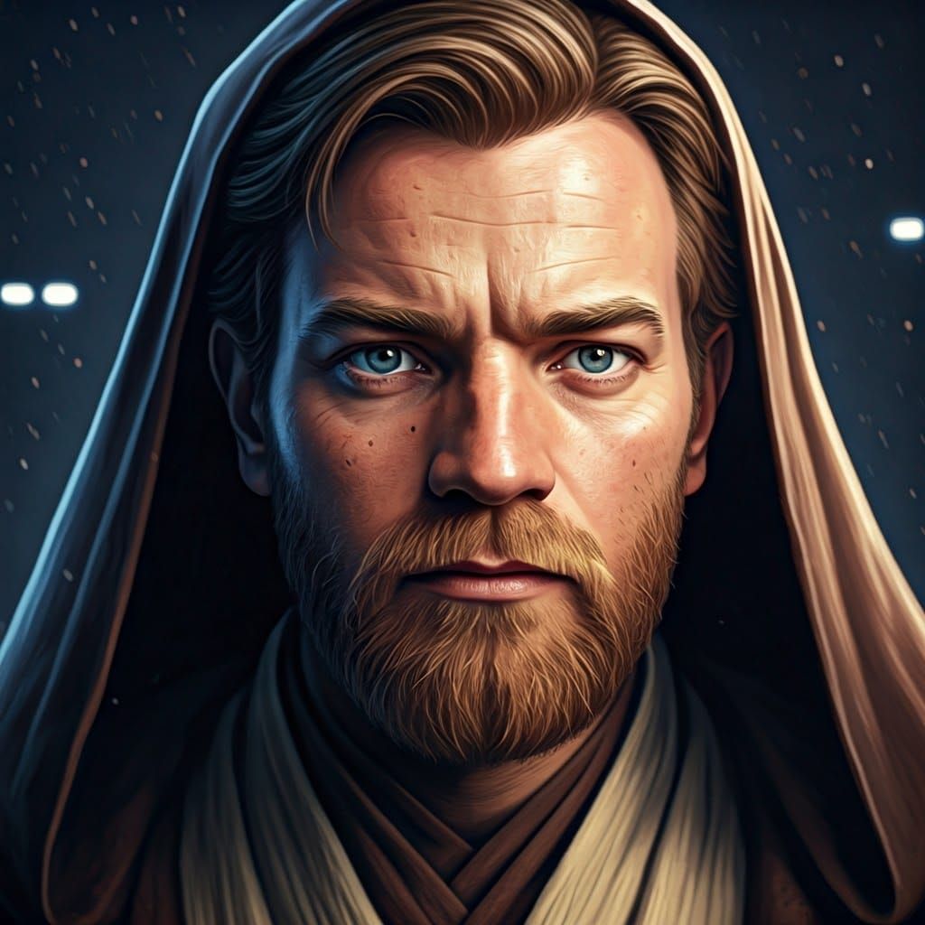 Ewan McGregor as Young Obi-Wan Kenobi Portrait