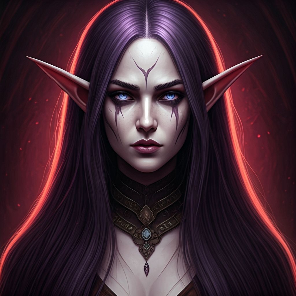 Dark Elf Necromancer Covered in Fungal Growth