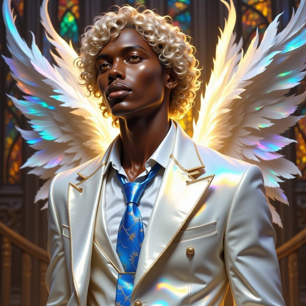 Ethereal Angel in Majestic Chapel