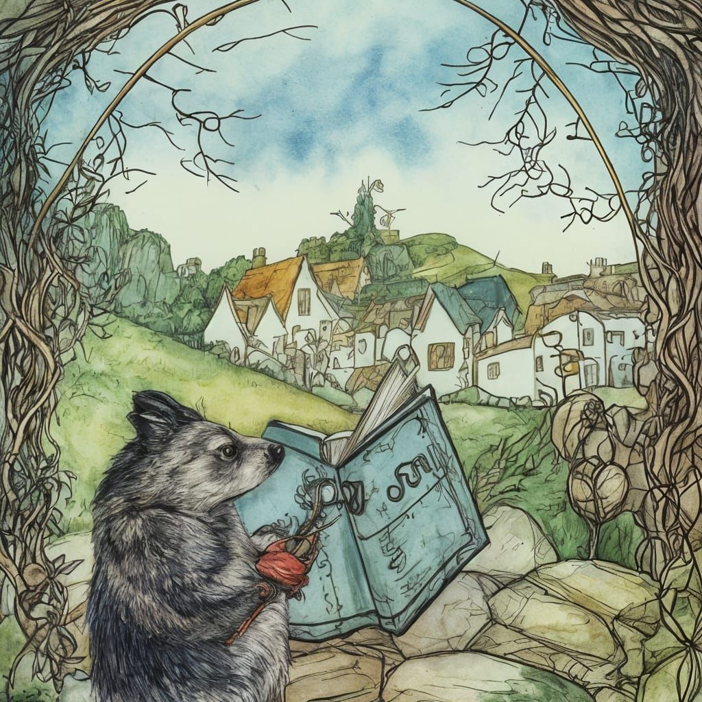 Storybook illustration.