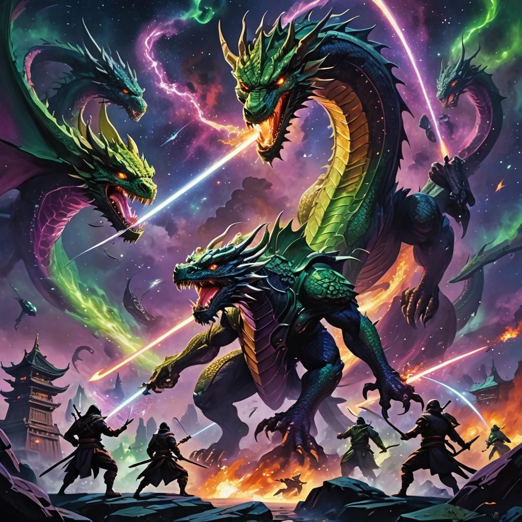 Dragons and Ninjas Clash in Remote Galaxy