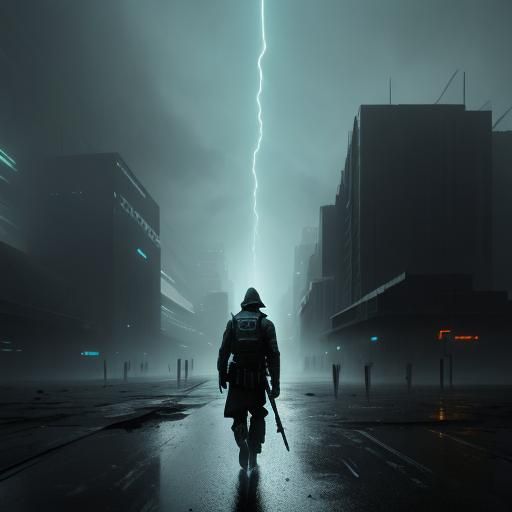 Post-Apocalyptic Earth: A Dystopian Digital Painting