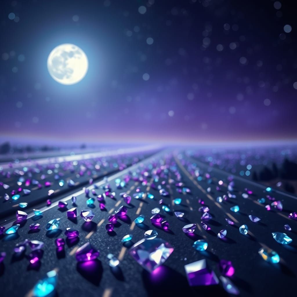 Crystal Diamonds in Infinity Highway Sky