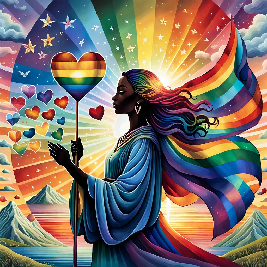 Vibrant Pride Collage in 8K Digital Art