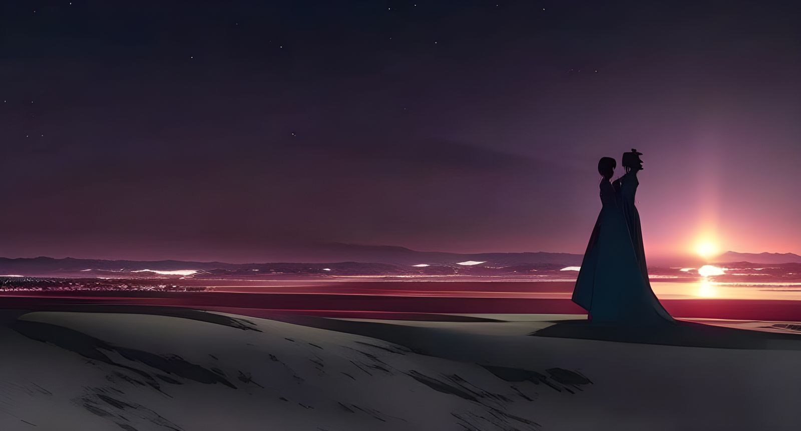 Anime Expression of Love in Metropolis: Key Visual