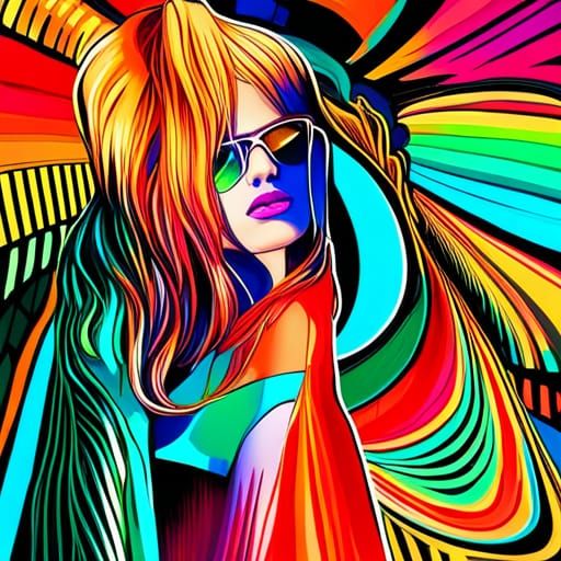 AI in Education: Synthwave Graphic Design