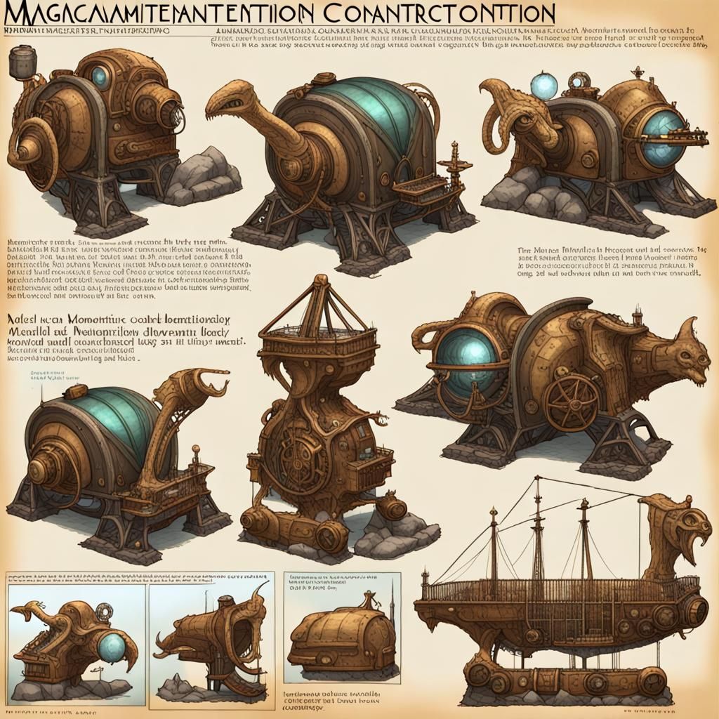 Magical Antarctic Behemoth Contraption: AI Creation