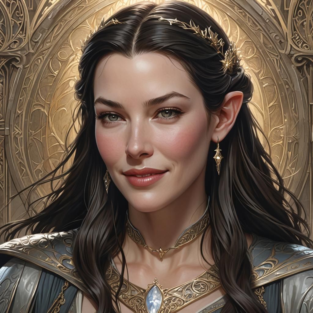 Arwen Evenstar Portrait in Minas Tirith