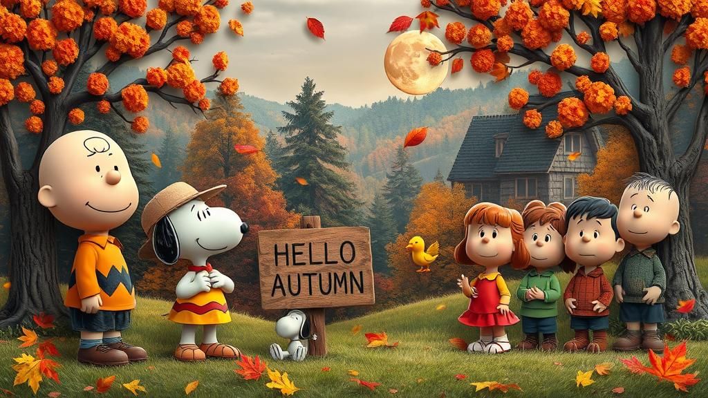 6 Images (1): Charlie Brown and his friends welcome autumn.