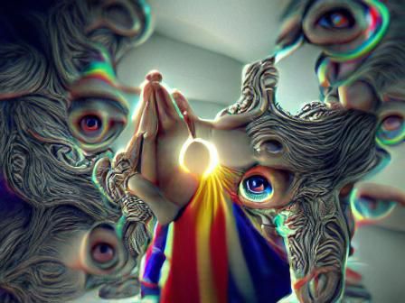 Creepy Psychedelic Surrealism with Third Eye