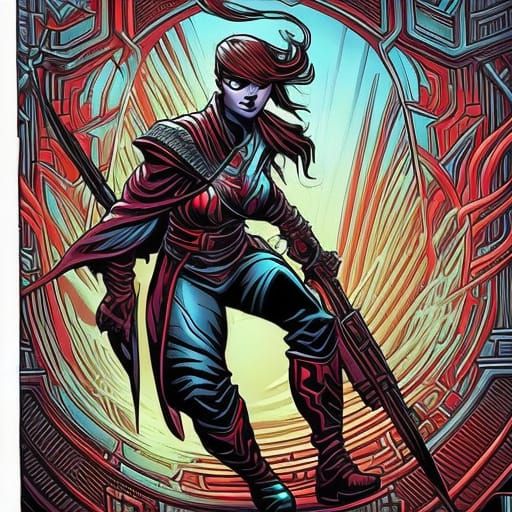 Eurasian Passion Avatar in Comic Book Style