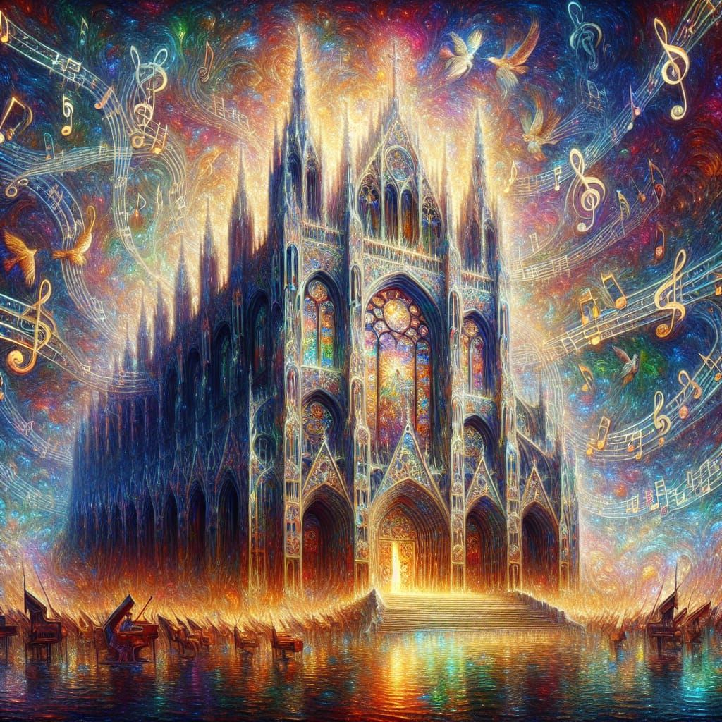 Ethereal Cathedral Ascends into Radiant Harmony