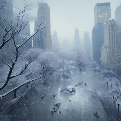 Snowy Central Park: Winter Wonderland in Unreal Engine