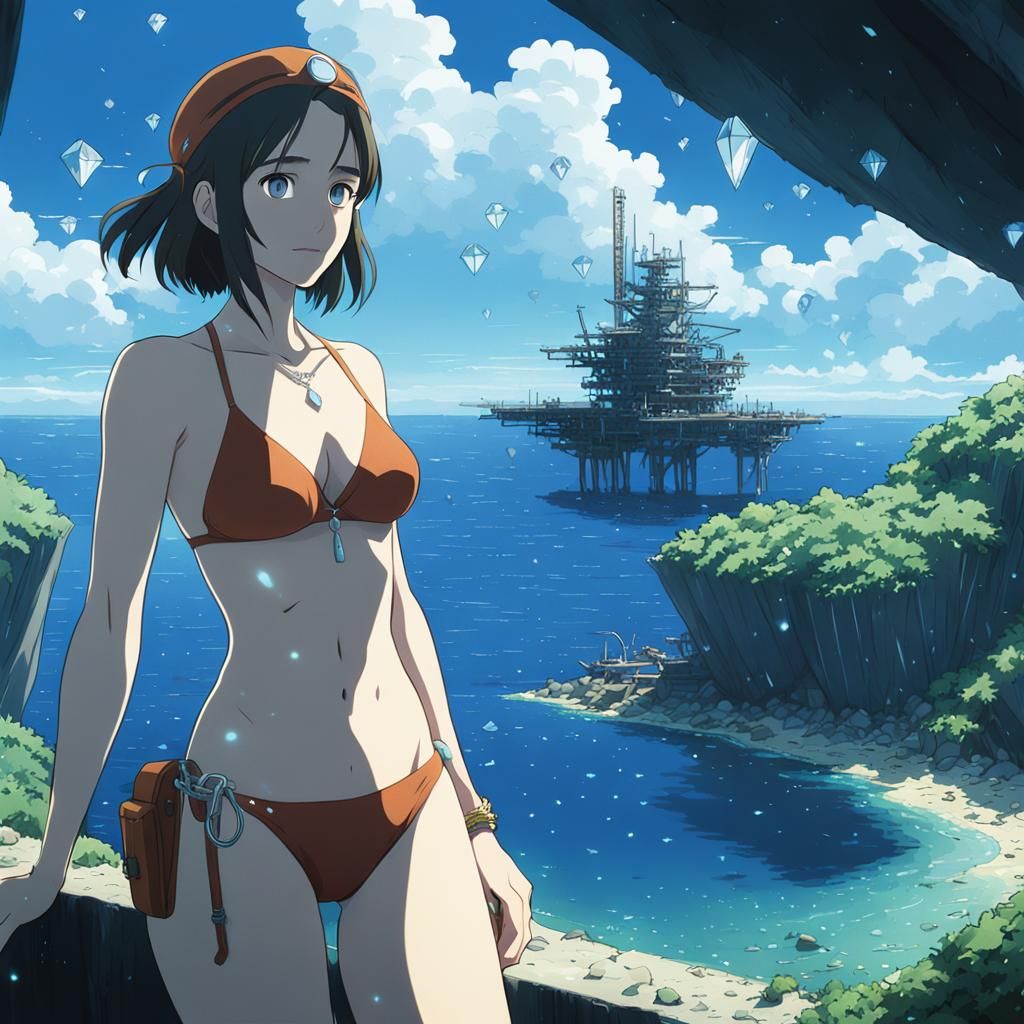 Emily Blunt as Anime Diamond Mine Worker