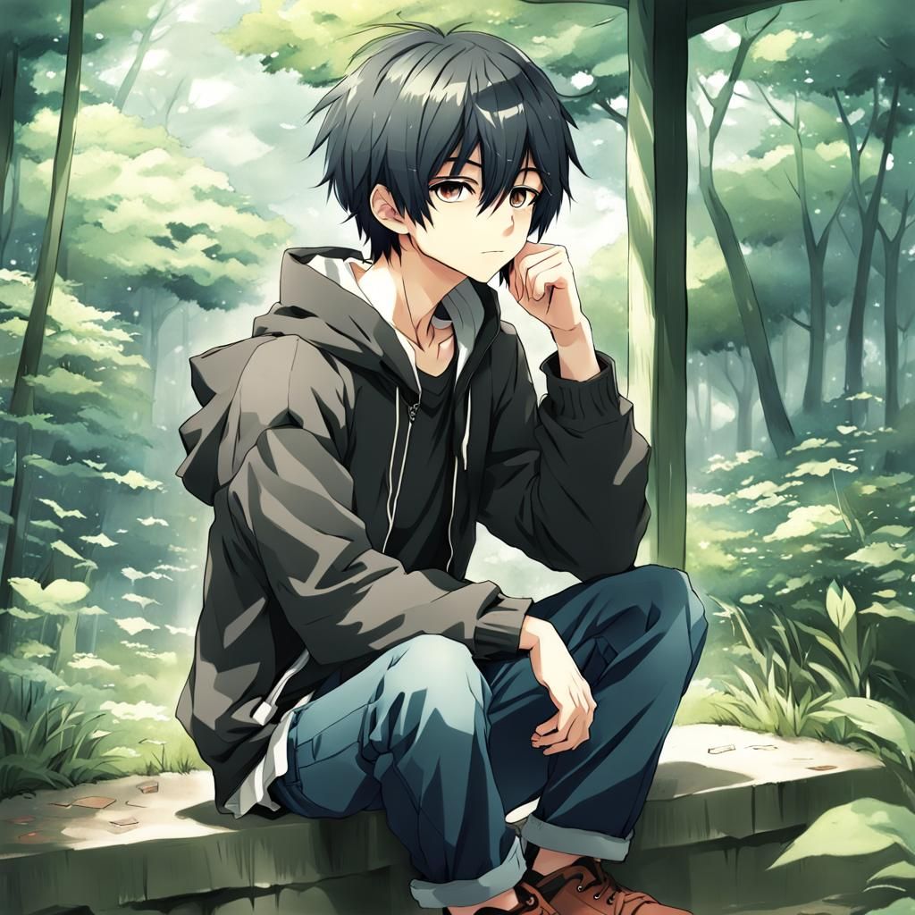 Anime Boy Illustration: Introverted Character Design