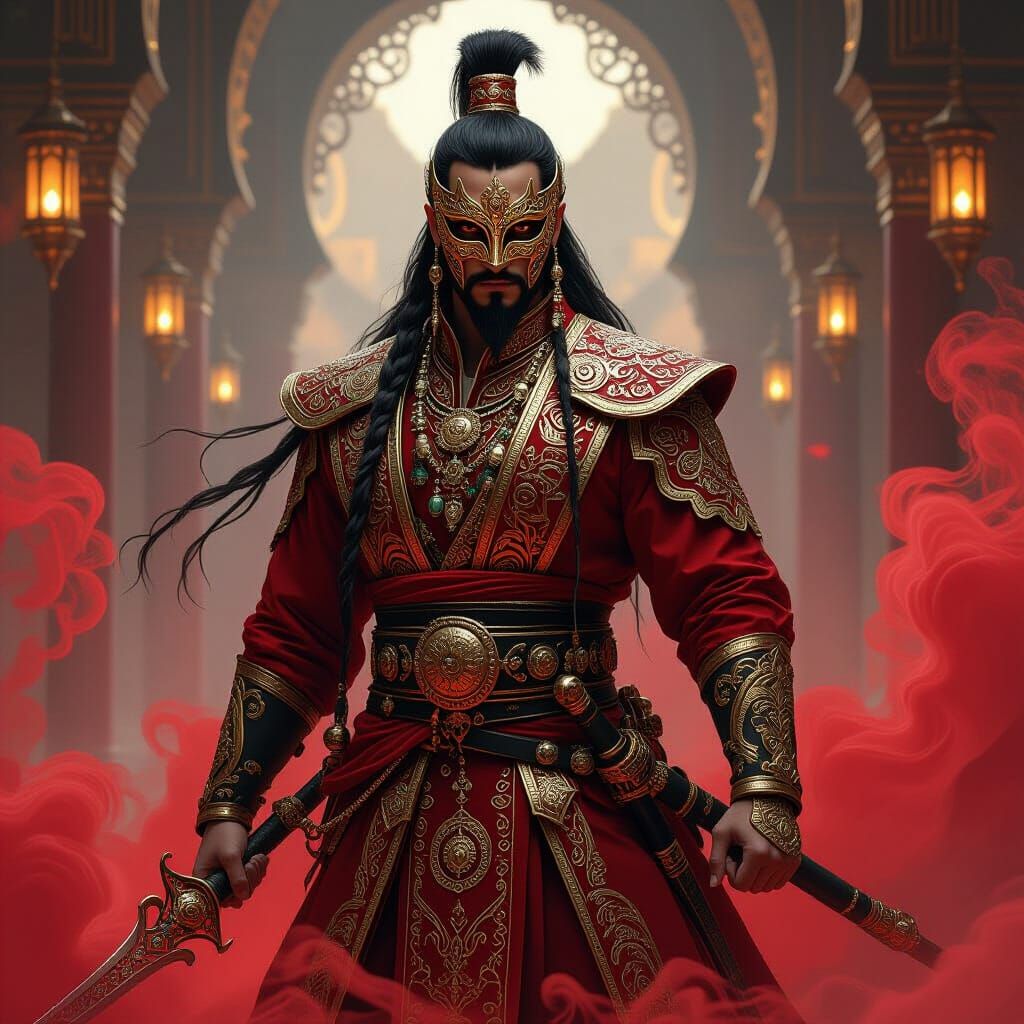 Ottoman Warrior Vega with Calligraphy Mist