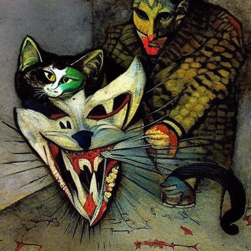 Vampire Rides a Cat: A Surreal Masterpiece