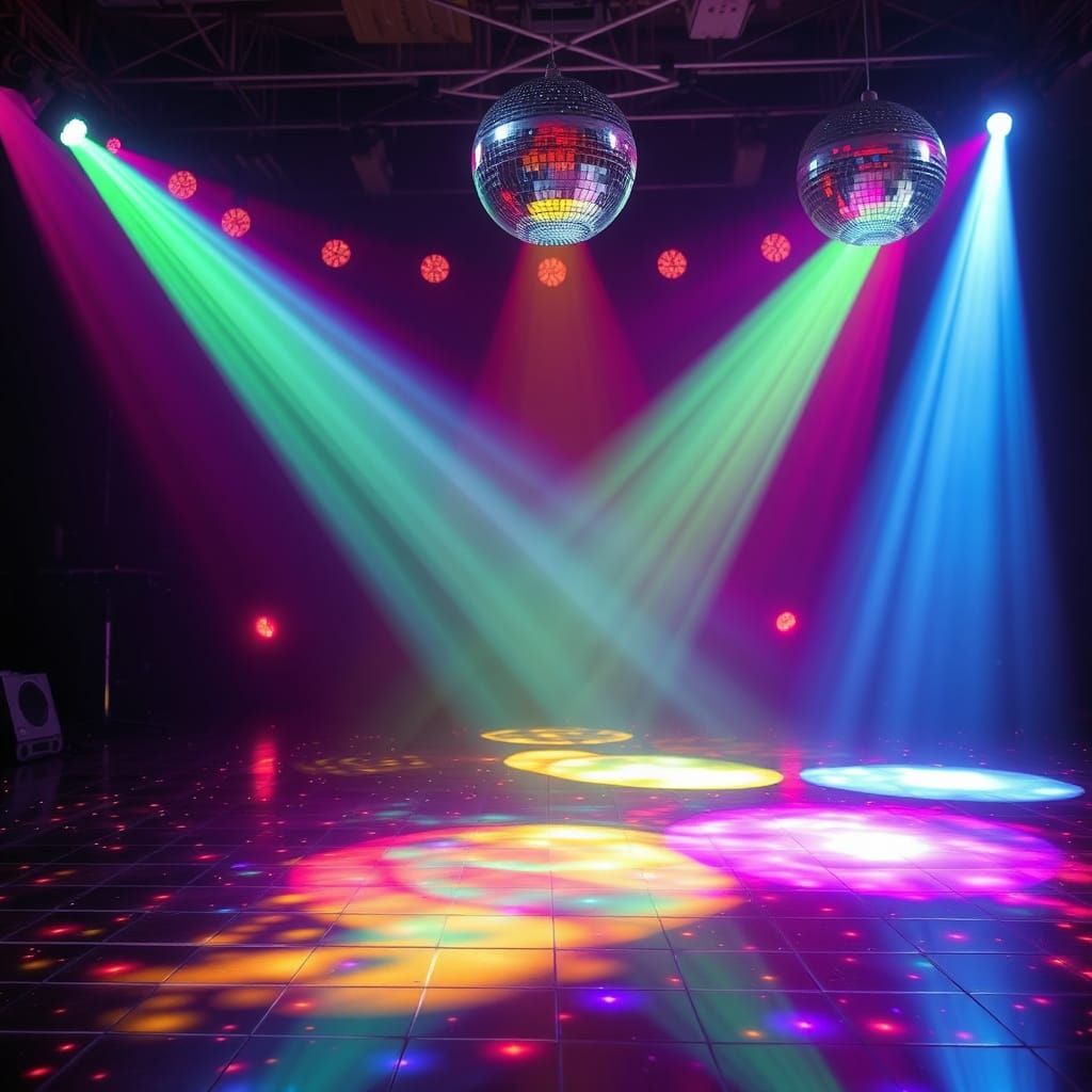 Glittering Disco Dance Floor