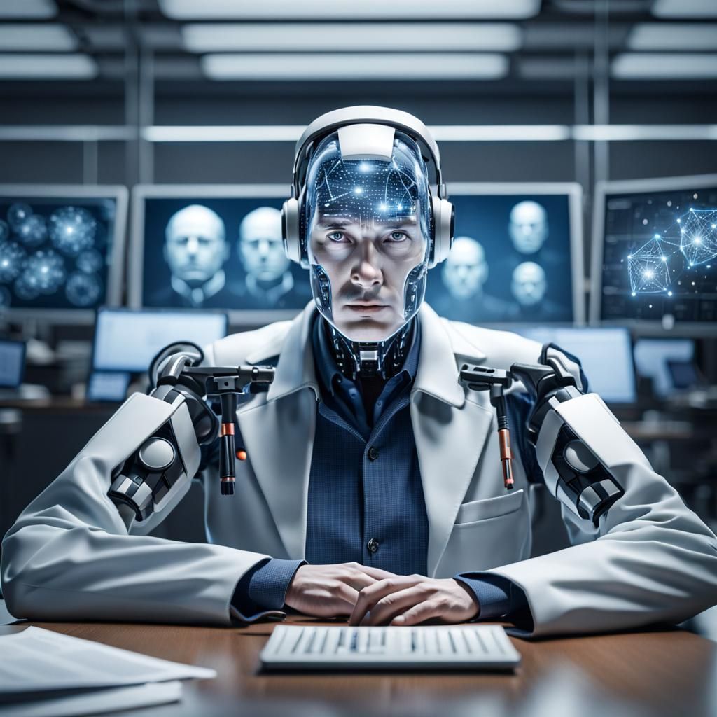 Disappointed AI Researcher at Tech Company: Photorealistic