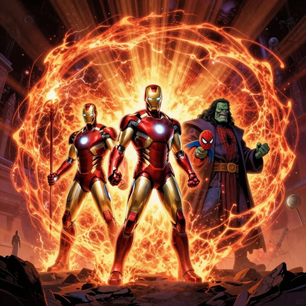 Heroes Forge Portal to Underworld in Comic Art Style