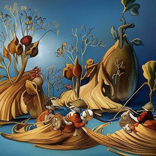Surreal Fractal Inspired by Peter Rabbit Illustrations