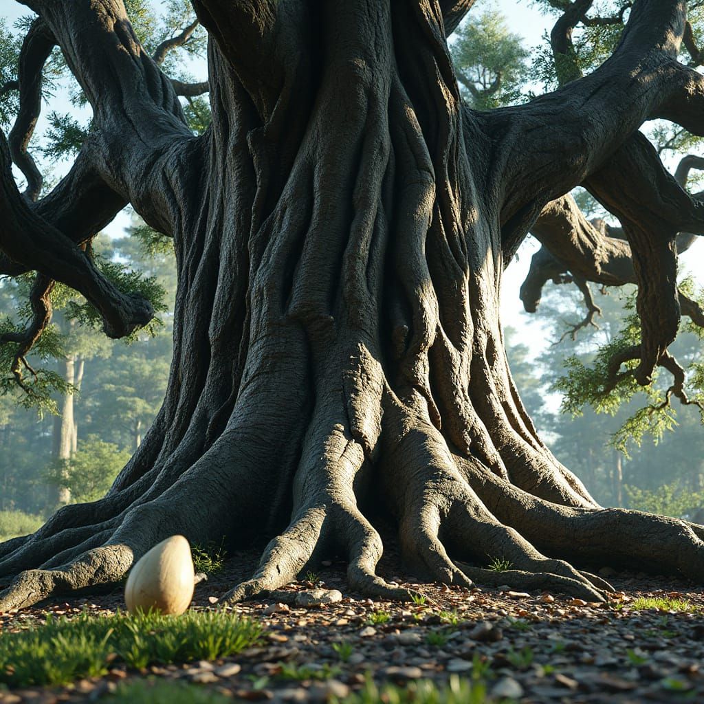 Ancient Tree and Seed in Epic Game Cinematic