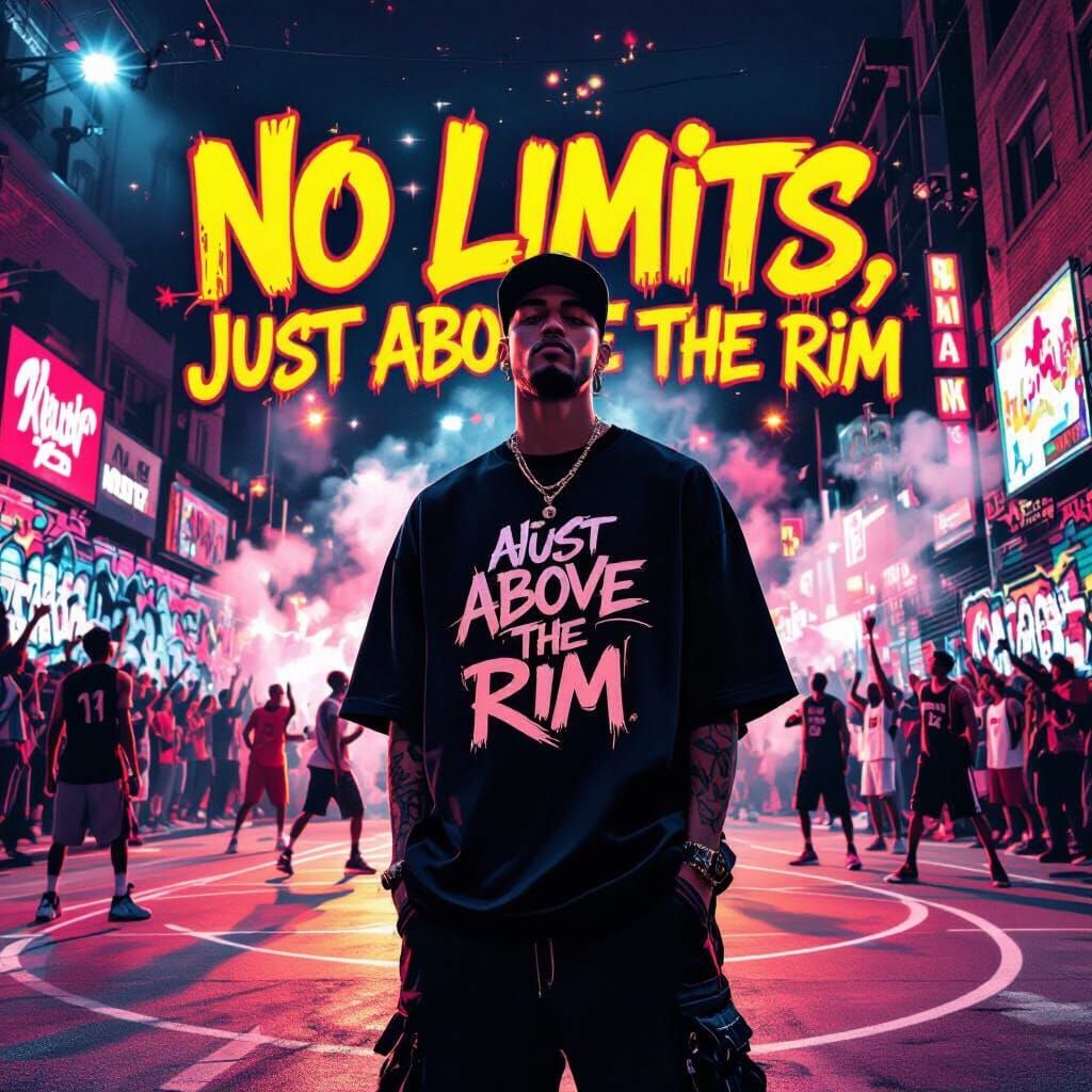 Urban Model on Basketball Court in Gritty Realism Style