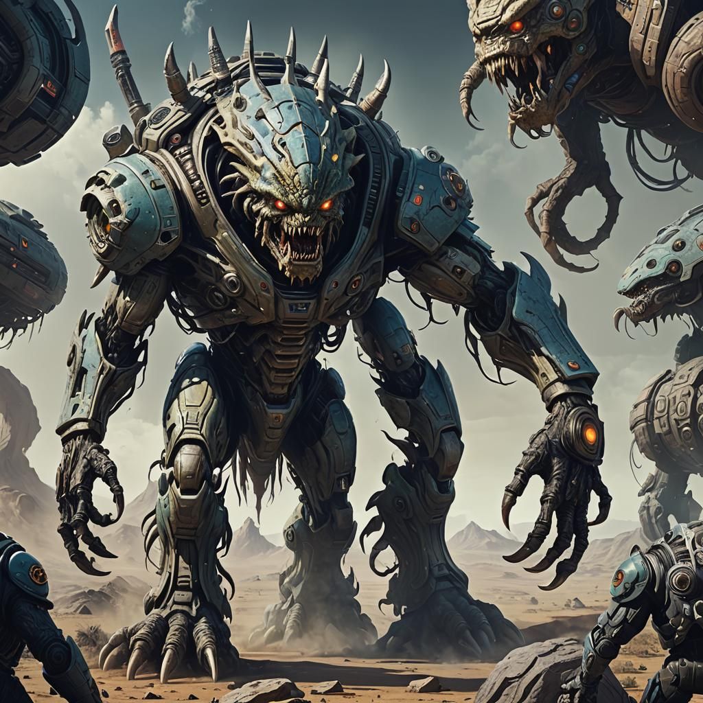 Menacing Sci-Fi Monster