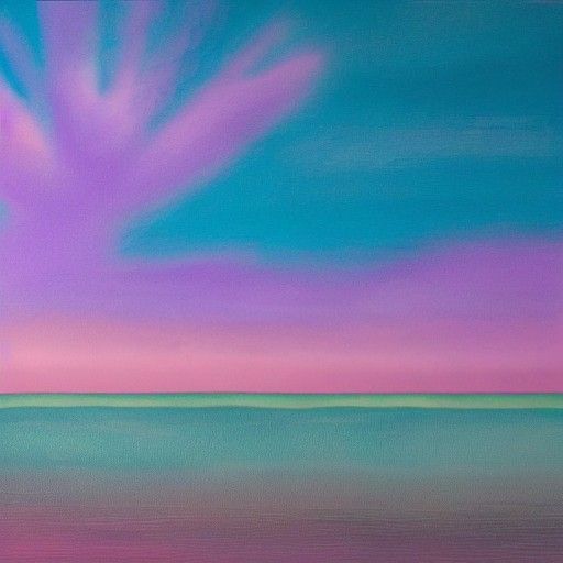 Crystalline Alien World with Purple Seas