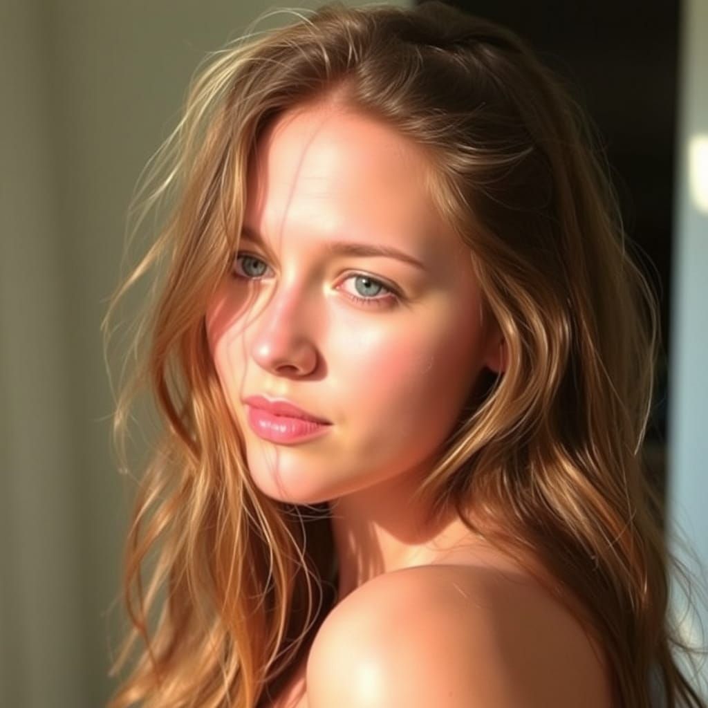 Sunlight in Hair: An Intimate Digital Portrait