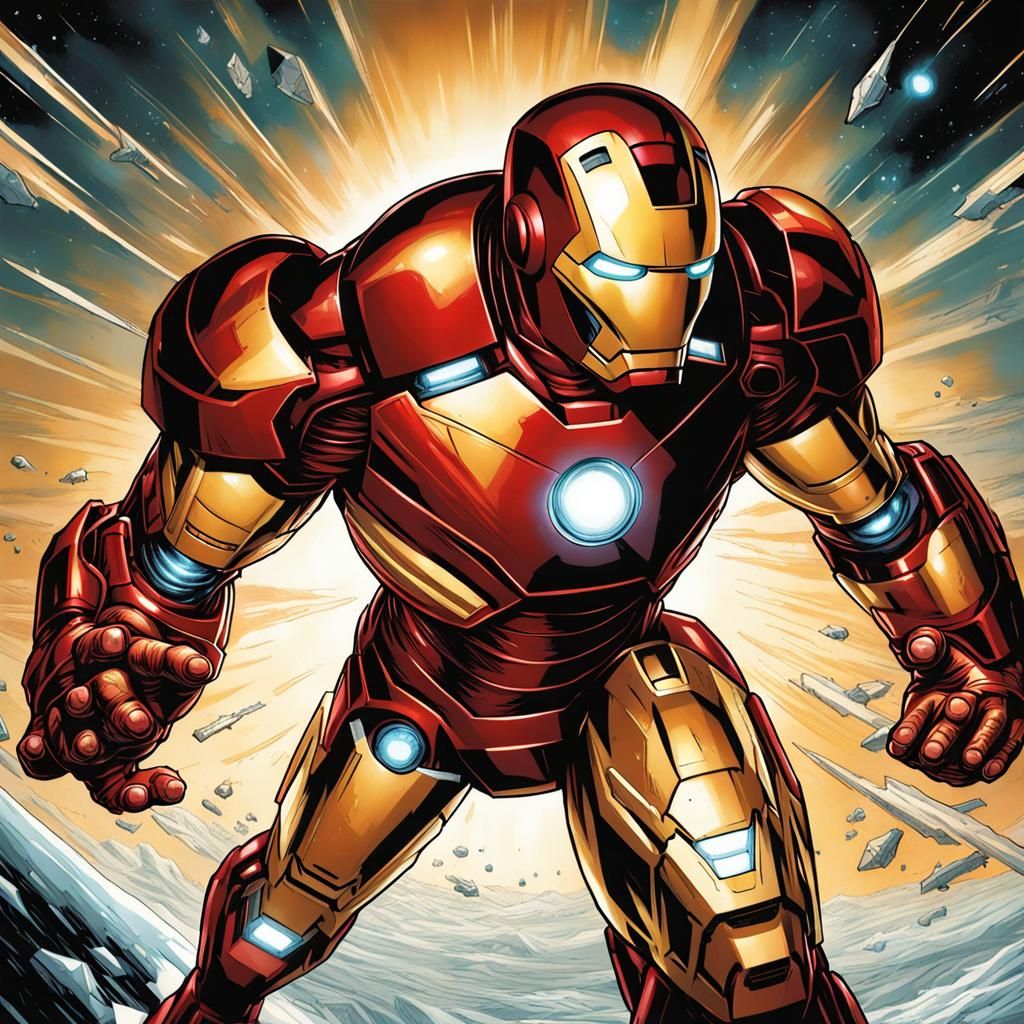 Iron Man Comic Book Art by Mark Brooks